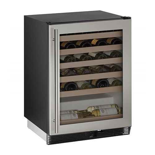 U-LINE 15   Wine Captain 48 Bottle Stainless Steel Wine Cooler