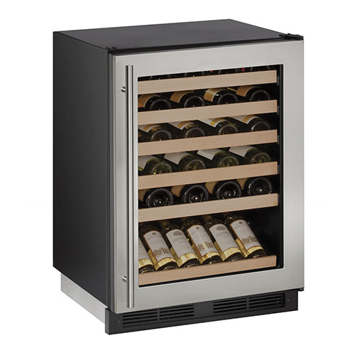 U-LINE 24  Wine Captain 48 Bottle Stainless Steel Wine Cooler