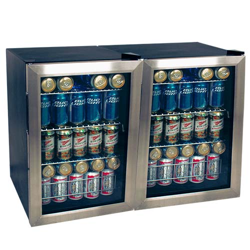Double Sided Beverage Refrigerators