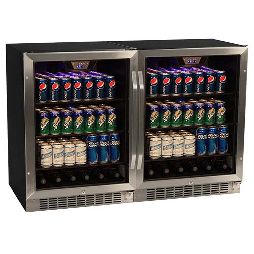 Double Sided Beverage Refrigerators