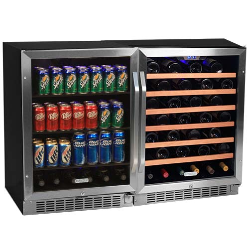 EdgeStar 53 Bottle + 148 Can Side-by-Side Wine & Beverage Center