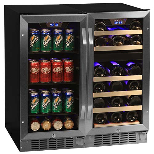 EdgeStar 26 Bottle + 80 Can Side-by-Side Wine & Beverage Center