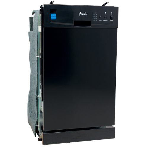 Avanti 18 Builtin Energy Star Dishwasher Black