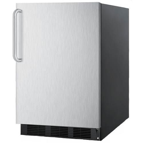 Summit 5.5 Cu. Ft. All Refrigerator w/ Stainless Steel Door & Towel Bar Handle