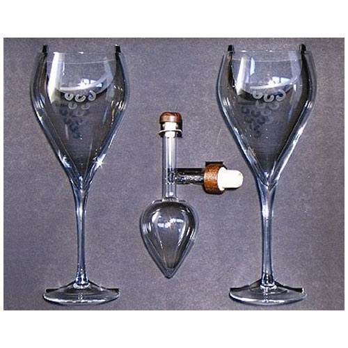 Centellino Gift Box Decanter and Two Wine Goblets