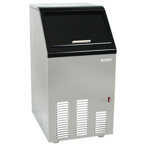 EdgeStar 65 Lb. Automatic Ice Maker Stainless Steel and Black