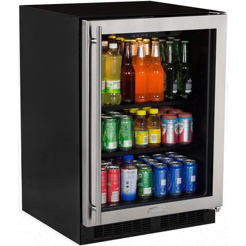 BuiltIn Beverage Center Stainless Frame Glass Door Right Hinge