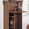 Buy the Mission Wine Cabinet with Glass Rack - Vintage Oak