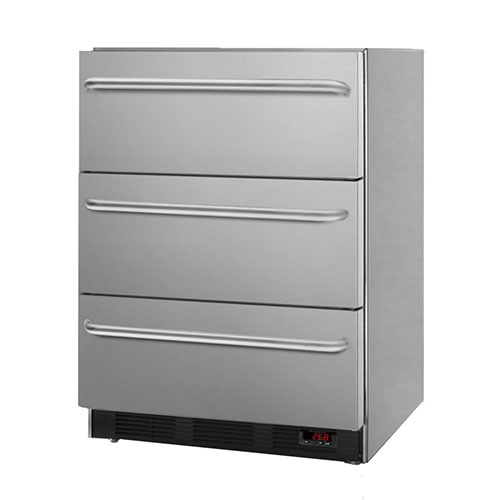 Summit 3.2 Cu. Ft. BuiltIn Professional 3Drawer Freezer