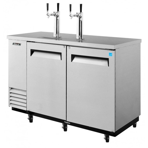 Turbo Air 2 Keg Beer Dispenser Kegerator Stainless