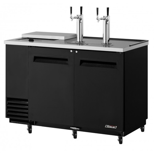 Turbo Air 2 Keg Beer Dispenser Club Top Black