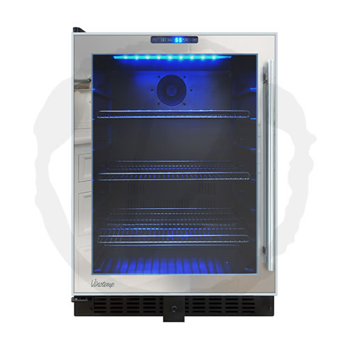 Vinotemp 120 Can Mirrored Touch Screen Beverage Cooler