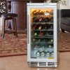 Vinotemp VT-32 Brushed Metal 32 Bottle Wine Cooler